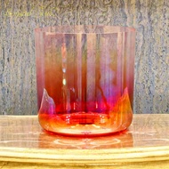 Crystal Soul 7-8.5 Inch Classic Seven Chakras Red Crystal Singing Bowl Sets Meditation Alchemy Bowls