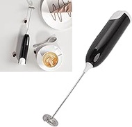 Electric Milk Frother Handheld for Coffee, Automatic Handheld Milk Beater Foam Maker for Stirring Bar Kitchen Drink Foamer Cappuccino, Latte, Matcha, Hot Chocolate, Mini Drink Mixer(Black and White)