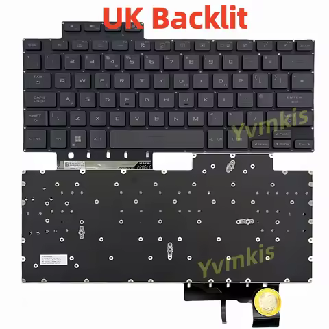 GU604 Keyboard for ASUS ROG Zephyrus M16 2023 GU604 GU604V GU604VI GU604VY GU604VZ UK Backlit