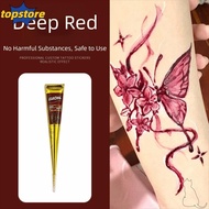 TOPSTORED Henna Tattoo Cream, Easy-To-Use Semi-permanent Henna Paste Cone, Henna Tattoo Cream Tempor