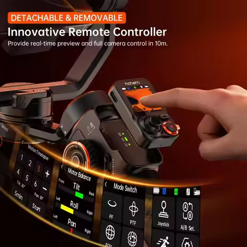 Hohem iSteady M7 Smartphone Gimbal Stabilizer AI Tracker Fill Light Detachable Control Screen Extens