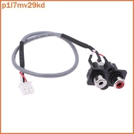p1l7mv29kd 30CM Audio Signal Cable 2 RCA TO XH2.54MM-3PIN Interface Amplifier Panel ph