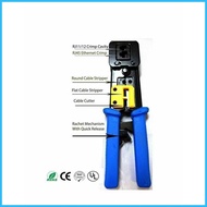 ┇ ۞ ❂ Ez Rj45 Ez Rj45 Crimper Crimping Tool For Passthrough Passthru Rj45 Connector with 20Pcs rj45