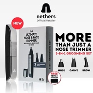 Nethers 3-In-1 Nose Trimmer - The Ultimate Nose & Face Trimmer For Nose, Eye Brows, Beard Hair shave