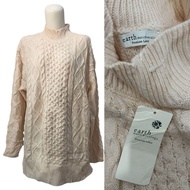 Earth music & ecology ivory newtag Braided Knitting free size