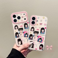 For iPhone 16 Pro Max Case TPU Phone Case For iPhone 17 Pro Max 16 15 Cover 手机壳 Aesthetic Korean Cut