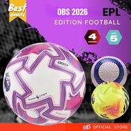 OBS Football Laminate Bola Sepak EPL 2025 Match Ball Aerowsculpt Technology Soccer Tahan Lasak