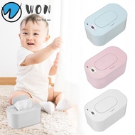 WON Wipes Heater, Large Capacity Constant Temperature Wet Wipe Warmer, Durable USB Powered Plastic W