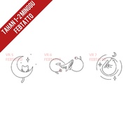 Basic Tattoo Lasts 5-7 Days Temporary Tattoo cat infinity tattoo Whale planet tattoo Sticker - VR 5-