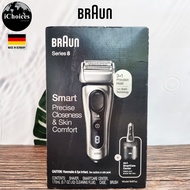 Braun _ Series 8 Electric Razor for Men Model:8457cc Silver เครื่องโกนหนวดไฟฟ้า ไร้สาย ชาร์จได้ กันน