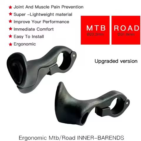 Ergonomic design of mountain bike inner pole end, mountain bike mountain road gravel city bike handl