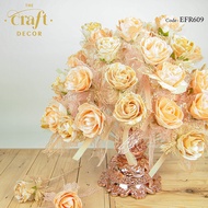 The Craft Decor 50pcs Color Marble Bunga Telur - A | Gift Kahwin | Bunga Pahar