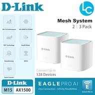 D-Link M15 Eagle Pro Ai Wireless AX1500 Wifi 6 Mesh router system ( 2 / 3 Pack )