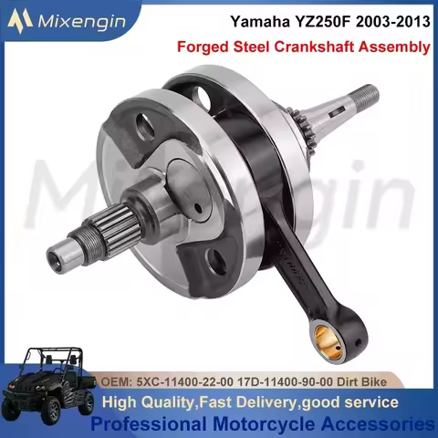 High Performance Crankshaft Assembly For Yamaha YZ250F 2003-2013 5XC-11400-22-00 Moto Engine Parts C