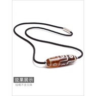 Dzi Beads Horizontal Clavicle Rope Dzi Beads Rope Dzi Beads Necklace Matching Rope Horizontal Barrel