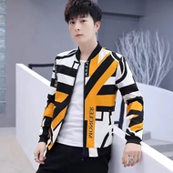 Pelece Plus Velvet Tebal Tebal Jaket Lelaki Musim Luruh dan Jaket Musim Sejuk Pelajar Lelaki Gaya Korea Trend Slim Lelaki Kacak kasual Pakaian Seragam Besbol