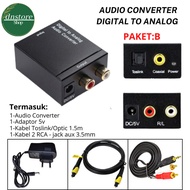 Digital Analog Audio Converter + 1.5M Toslink Cable