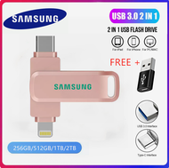 ซัมซุง1TB 2 Flash Drive USB รูปกระต่าย2 In 1 OTG USB แฟลชไดรฟ์ Pendrive 512GB หน่วยความจำ USB สำหรับ