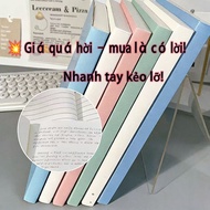 A5/B5 Notebook Minimalist Plain Student Notebook, Horizontal Lines & White,