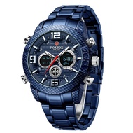 Foxbox fb008led watch electronic watch quartz watch waterproof men's watch student steel band Watch