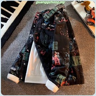 Ready Stock jaket jeans lelaki bomber jacket Denim men ins trendy brand autumn winter men's Korean v