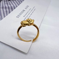 แหวนปี่เซียะ งานทองเหลือง 24K มี3แบบ แหวนฟรีไซส์ พร้อมส่งในไทย