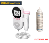 3MHz Upgraded Fetal doppler Baby heart rate detector Ultrasound monitor for pregnant with 250ml of c