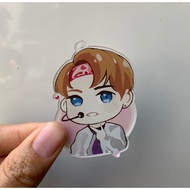 GANTUNGAN [Unaverse] NCT DREAM GLITCH MODE KEYCHAIN Blue Ice Keychain Acrylic Jeno Jaemin Keychain N