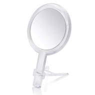 Double Sided 1 Times-7 Times Magnification Handheld Makeup Mirror, with Adjustable Bracket, Clear (7