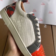 CL Red Sole Shoes Red Rivet Shoes Men's Shoes Toe Rivets Low-Top Shoes Women's Shoes Sneakers Trendy