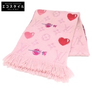 路易威登 M71587 Echarpe Logomania A La Folie 絲綢/羊毛混紡 [二手]