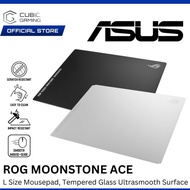 ASUS ROG NH04 MOONSTONE ACE L SIZED GAMING MOUSEPAD TEMPERED GLASS ULTRASMOOTH SURFACE (L 500x W 400
