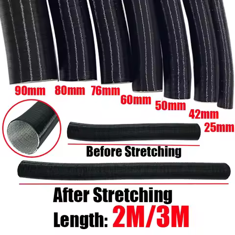 25mm 42mm 60mm 50mm 75mm 80mm 90mm Diameter Air Diesel Parking Heater Duct Pipe Tube Hose 2M 3M Leng