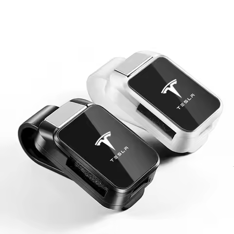 Car Interior Sun Visor Eyeglasses Holder Sunglasses Clip for Tesla Model 3 Model Y Model S Roadster 