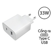 Cốc sạc Xiaomi Mi 33W Wall Charger Type-C + Type-A BHR4996GL MDY-11-EX - Hàng chính hãng
