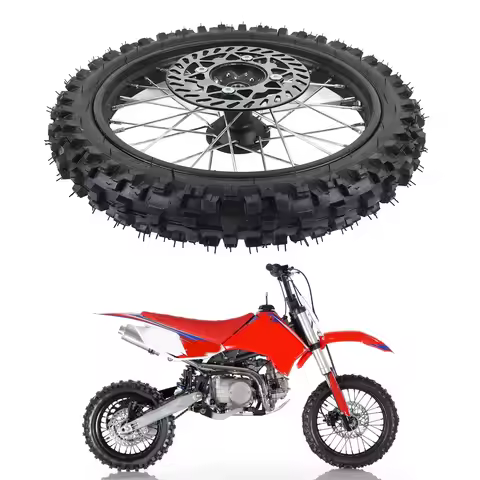 14 Inch Front Wheel Assembly Fit for 125 140 150 160cc Pit Dirt Bike with 15mm Rim Axle & Brake Roto