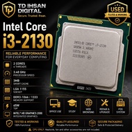Intel Core i3-2130 3.40GHz 2-Core 4-Thread 3MB Cache LGA1155 Desktop CPU Processor | Used