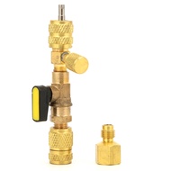 AC Valve Core Remover R12 R22 R410A Cooling System Quick Valve Disassembly Tool for SAE 1/4inValve Core Remover