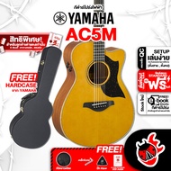 กีต้าร์โปร่งไฟฟ้า Yamaha  AC5M สี Vintage Natural - Electric Acoustic Guitar Yamaha AC5M [ฟรีของแถมครบชุด] [พร้อมSet Up&amp;QCเล่นง่าย] [ประกันจากศูนย์] [แท้100%] [ส่งฟรี] เต่าแดง AC5M
