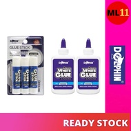 (SET) DOLPHIN Clear Glue / Power Glue Stick / Super Glue Stick / White Glue DOL503-3S GS8+15 GS8-3S 