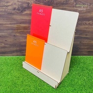 WOOXO 斜板A5 B5書架 展示架 2層 DIY 擋板 簡單快速拆裝 台灣