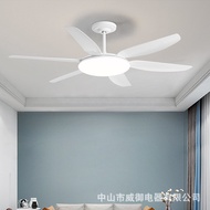 HAISHI24 Fan With Light Bedroom Inverter With LED Ceiling Fan Light Simple DC Power Saving Ceiling Fan Lights