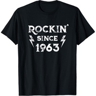 Men's cotton T-shirt 62 Year Old Classic Rock 1963 62nd Birthday T-Shirt Fast Shipping 4XL , 5XL , 6