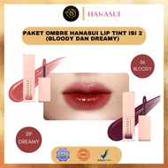 Paket Ombre Hanasui | Lip Cream | Lip Tint | Lip Cream Boba | Lip Cream Matcha