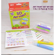 3D art paint 6 colors