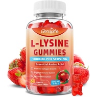 L-Lysine 1000mg Gummies, Chewable Lysine Supplement for Adults & Kids, Essential Amino Acid Suppleme
