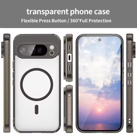 Magnetic Fashionable Armor Bumper Shockproof Phone Case Silicone Cover FOR Google Pixel 10 Pro/Googl