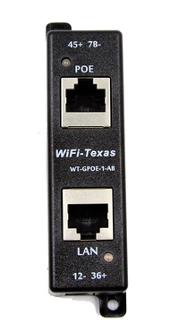Poe Texas PoE Injector - Single Port 4 Pair PoE+ Injector/Splitter - Power Over Ethernet Passive PoE