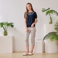 [CUMAR] Pure Color Versatile Elastic Fitted Trousers Black Gray