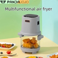 Pandajojo Visual Air Fryer 1.8L Portable 360° Air Fryer Multifunctional air frying pot Electric Oven Electric grill Dormitory Small Mini electric oven french fries machine Electric fryer Oil Free Fryer Smart Fryer Oven gift toaster Roaster